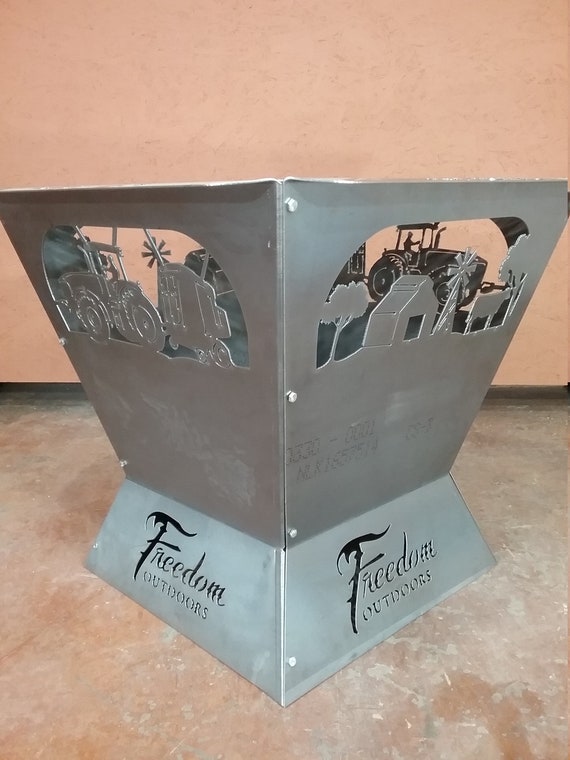 Freedom Farm Life Fire Pit Outdoor Etsy