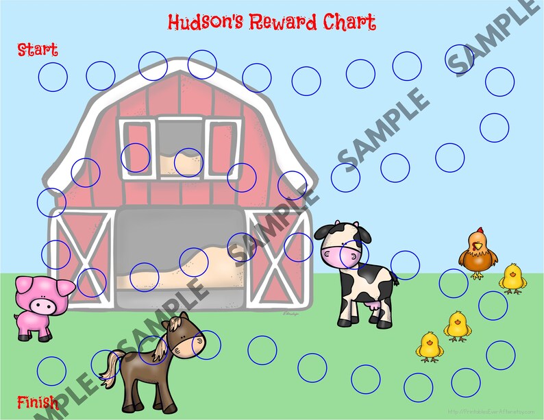 Horse Sticker Chart