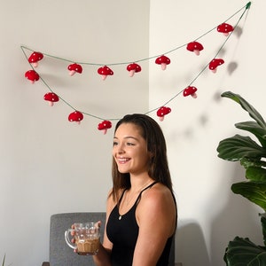 Felt Mushroom Garland
