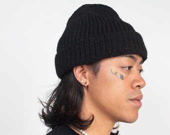 Hand Knit Wool Fisherman's Beanie
