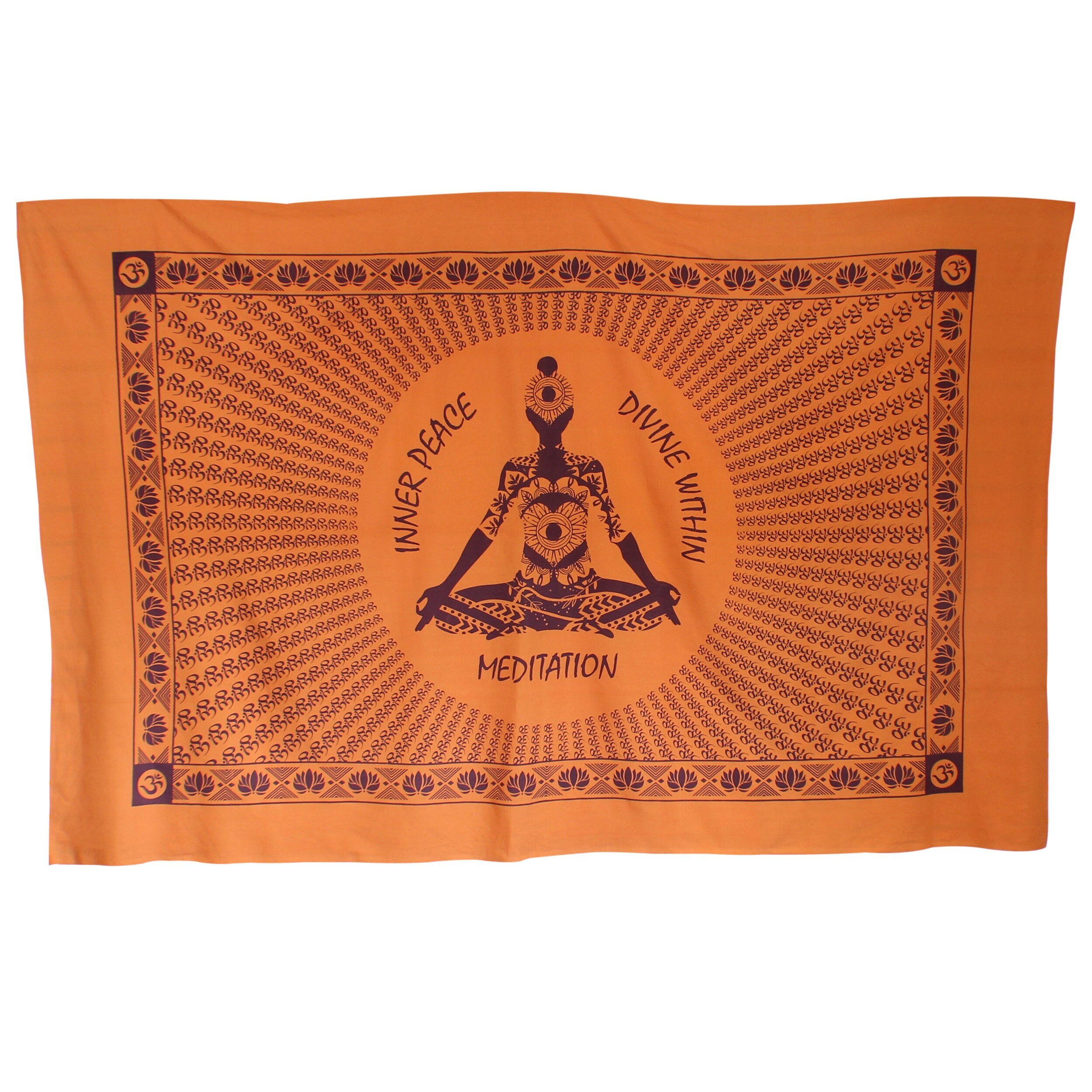 Inner Peace Meditating Yoga Tapestry Wall Hanging