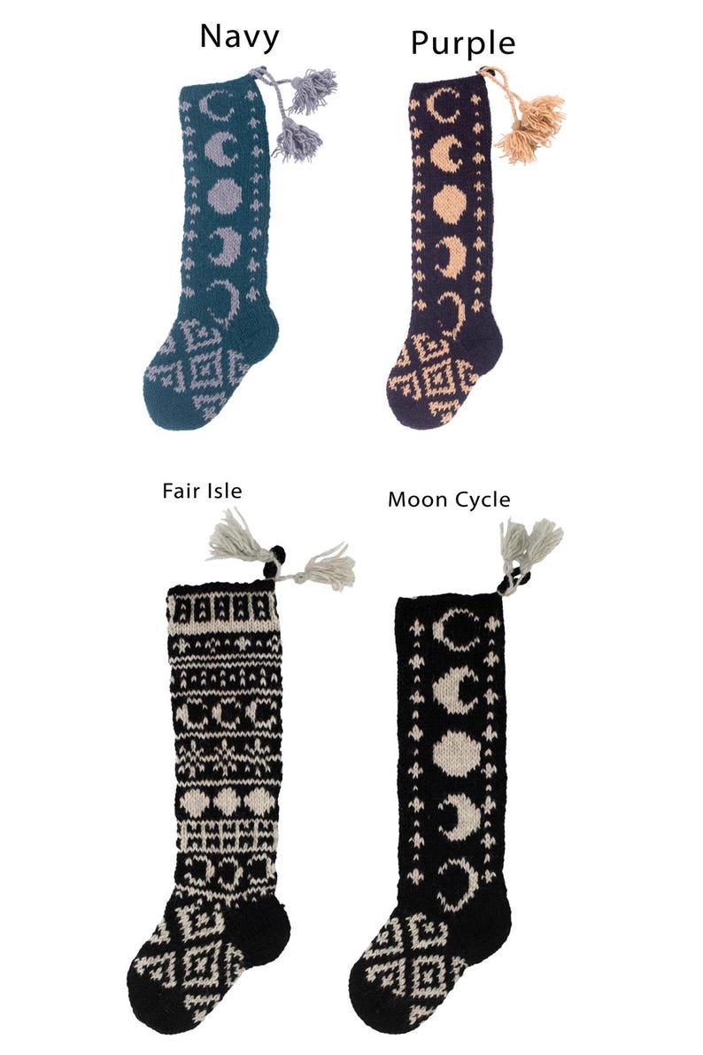 Celestial Hand Knit Stockings image 7