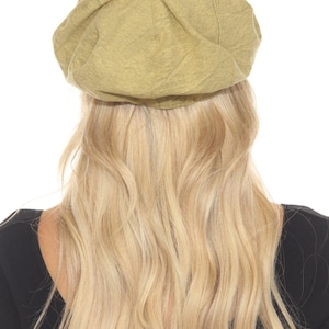 Stonewashed Embroidered Newsboy Cap