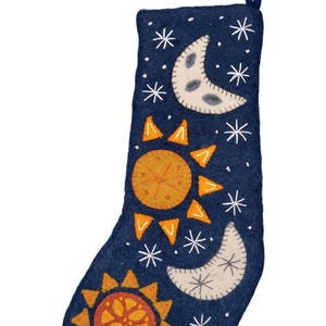 Felt Celestial Holiday Stockings