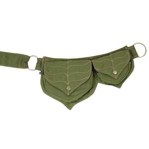 Cotton two Leaf Pocket Waist Belt