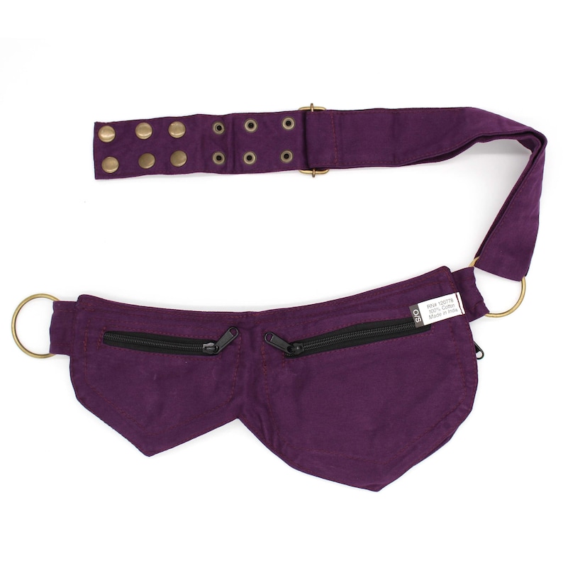 Cotton two Leaf Pocket Waist Belt image 10