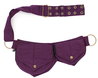 Cotton two Leaf Pocket Waist Belt