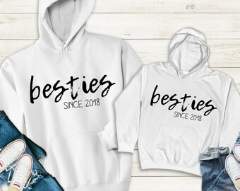 Hoodie for two mom and baby