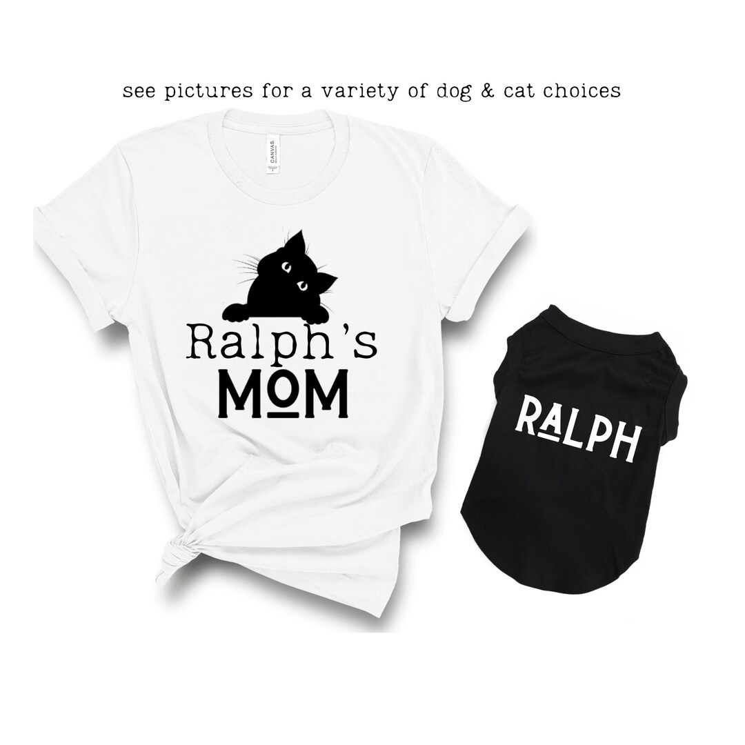 Matching Dog and Owner Clothes Cat and Human Shirts Mom and Dog Funny