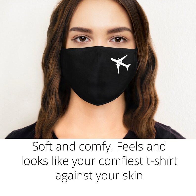 Face Mask Airplane Washable Masks Black Face Masks for Kids Etsy