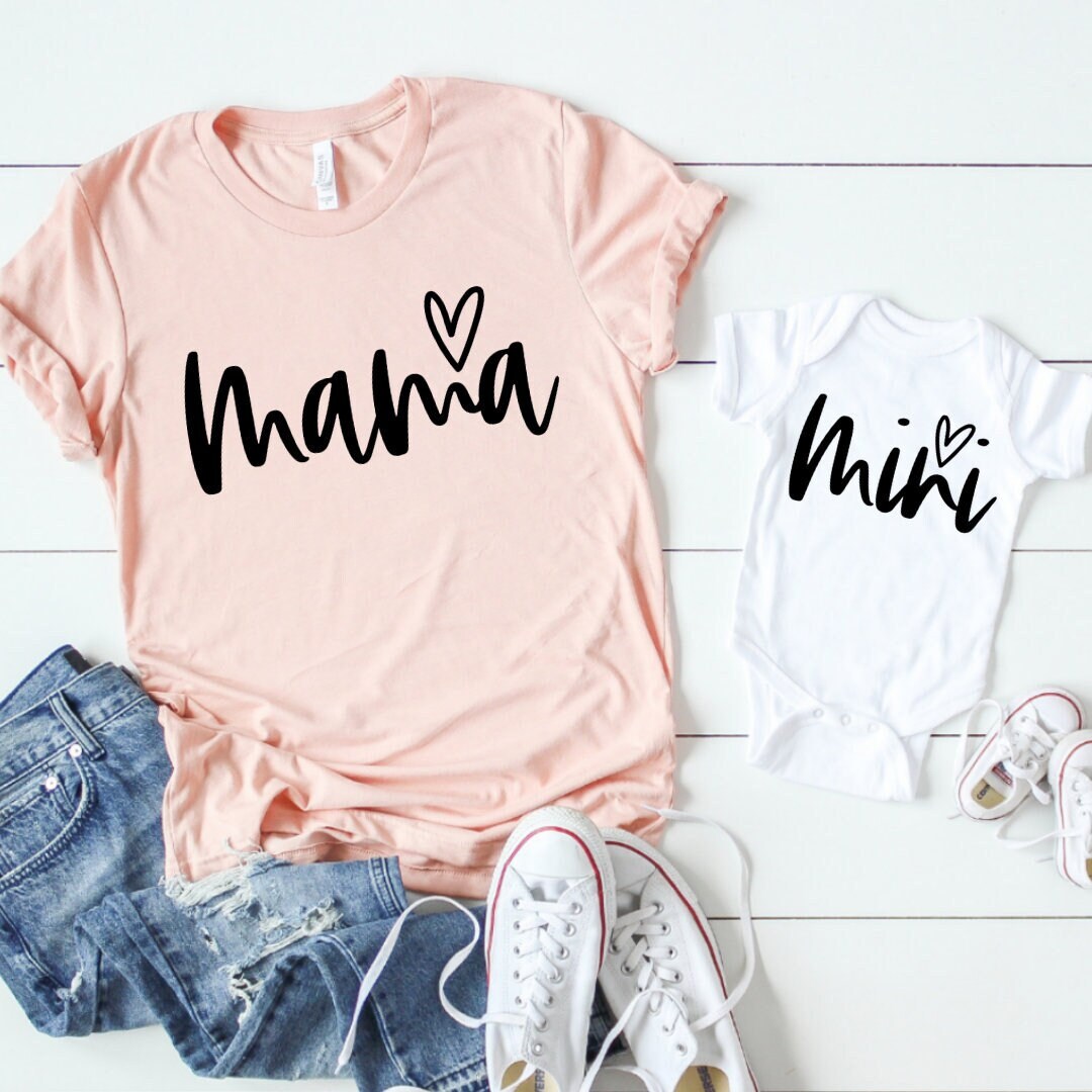 Mommy and Me Outfits Mama and Mini Shirts Mother Daughter - Etsy