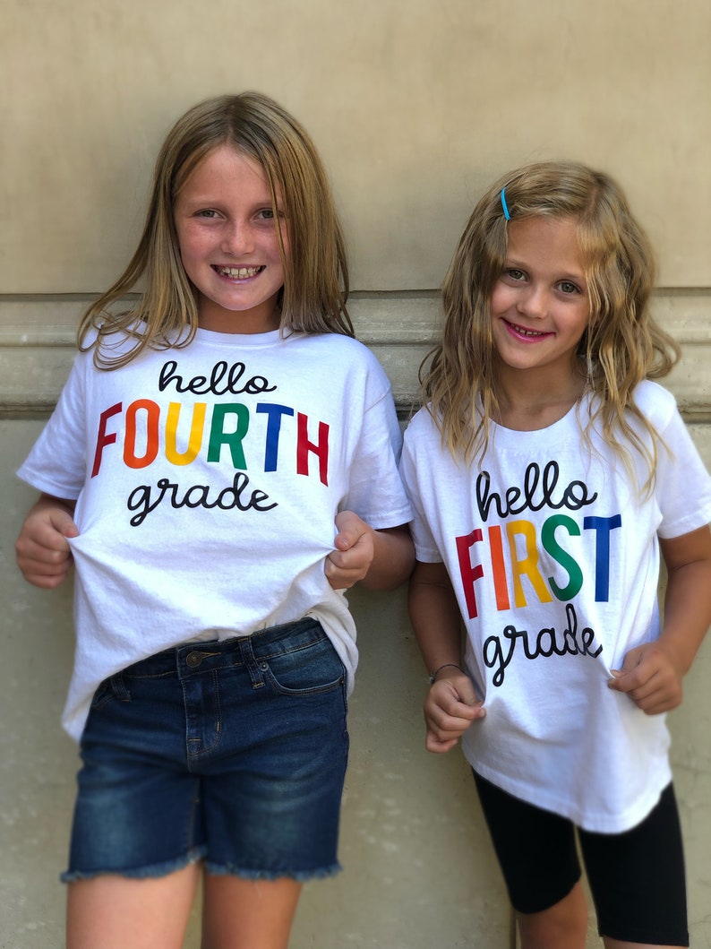 Fourth Grade Shirt Hello Fourth Grade Back to School outfit Etsy