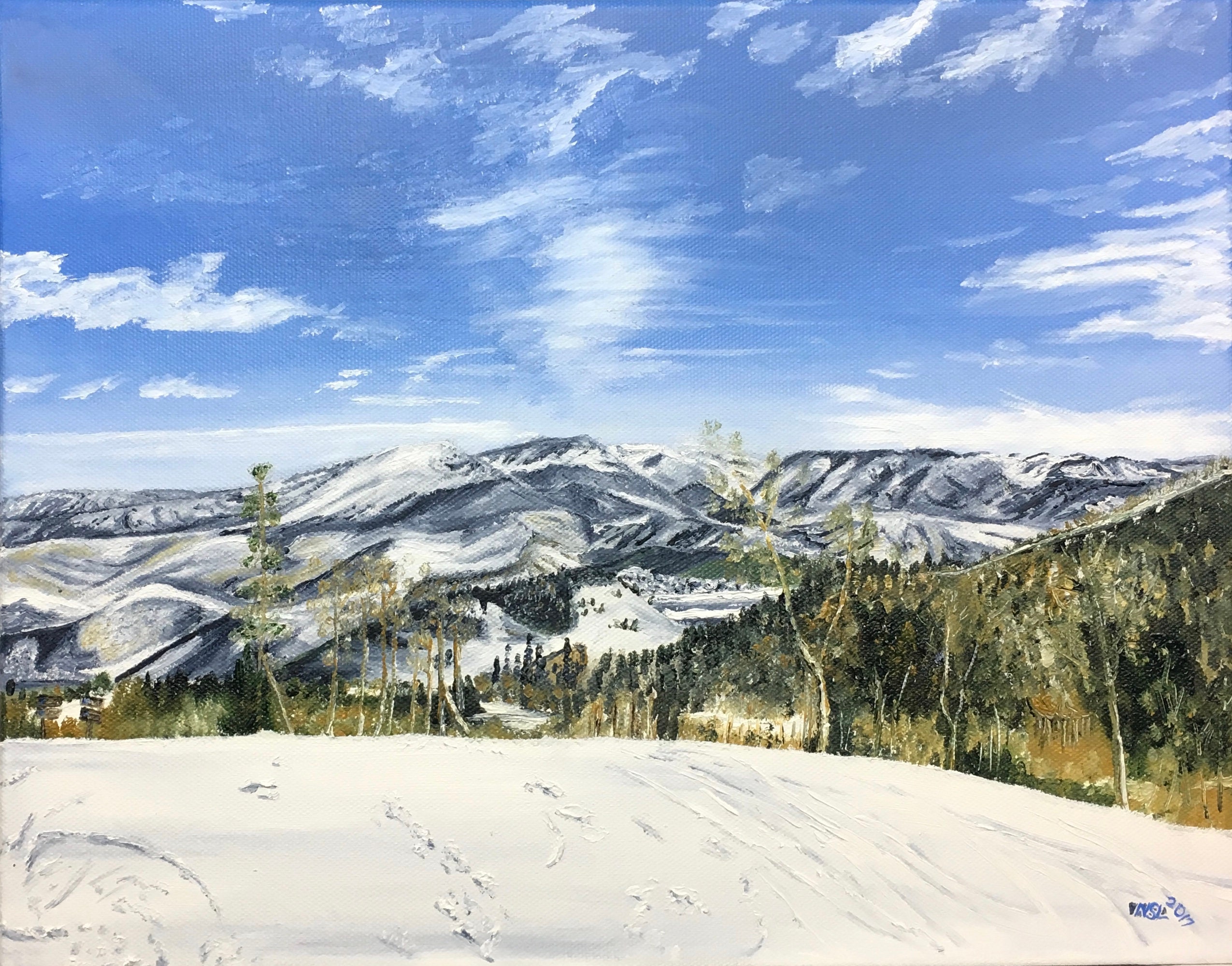 Oil painting print Utah Mountains Annie's Utah Etsy.de