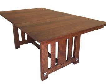 Encada Mission Dining Table Quartersawn White Oak