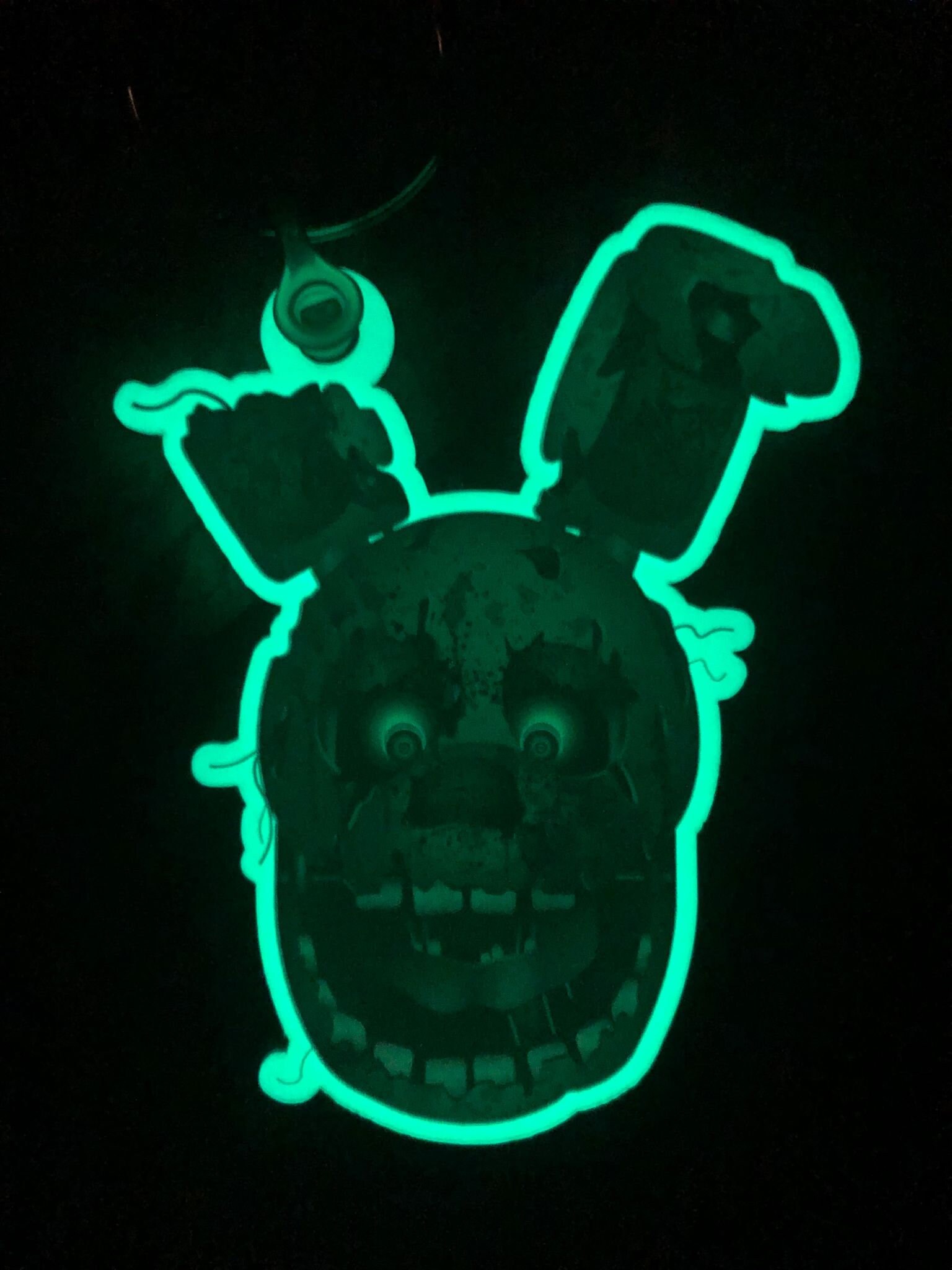 Springtrap Keychain Five Nights at Freddy's 3 - 'glow in the Dark' Springtrap Keychain - Etsy