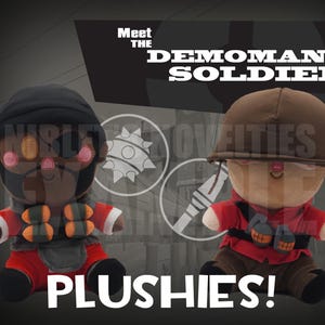Team Fortress 2 - Soldier and Demoman Plushie Bundle