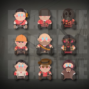 Team Fortress 2 - Plushie Stickers/Decals
