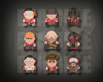 Team Fortress 2 - Plushie Stickers/Decals