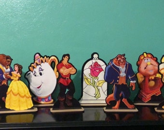 beauty and the beast center pieces
