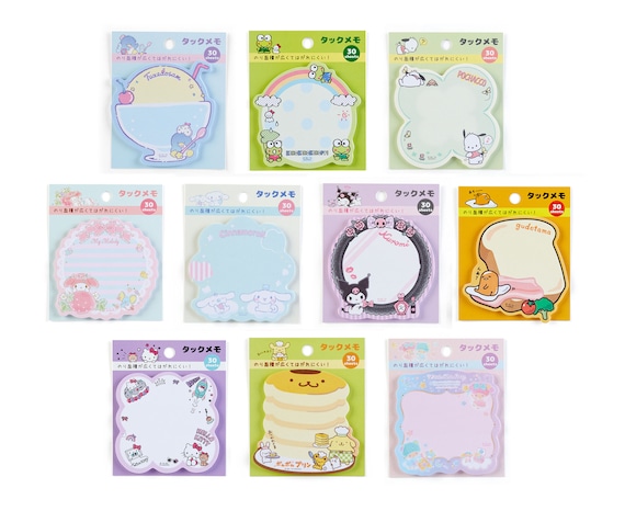 Kawaii Little Twin Stars Sticky Notes My Melody Cinnamoroll Pompompurin
