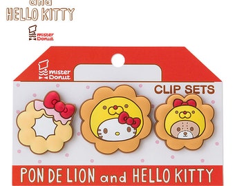 Japan Sanrio Hello Kitty x Pon de Lion Paper Clip 3pcs