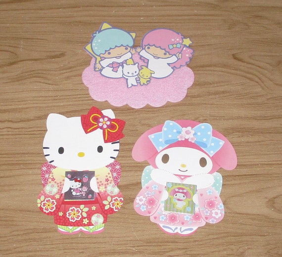 Sanrio Characters Letter Set Genuine Twin Little Stars Kitty For sale Japan only