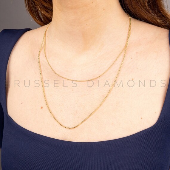 Collana Con Motivo A Sfera Graduata, Spazzolata E Lucidata A Specchio In Oro 14 Carati 14,9 Grammi In Vendita Su Italia - Foto 7