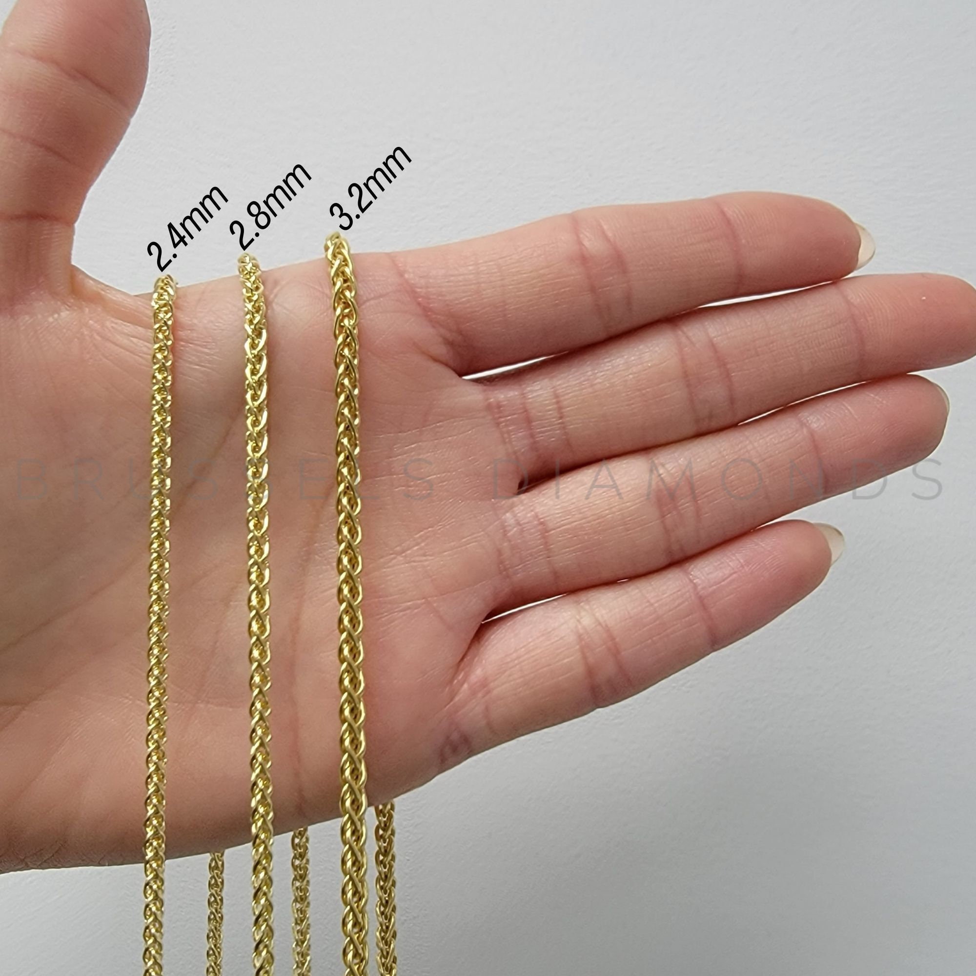 Wheat link hotsell gold chain
