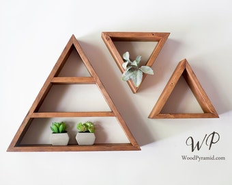 Triangle Wood Shelf