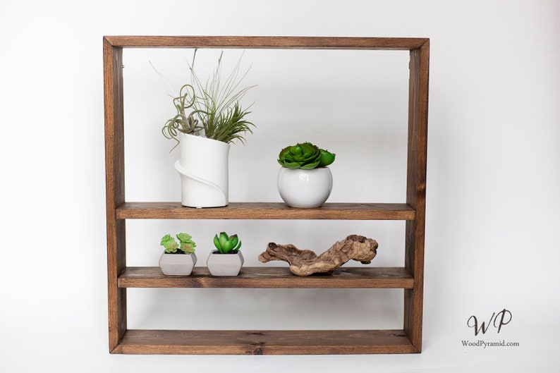 Solid Wood Display Shelf 18x18x3.5. Square Etsy.de