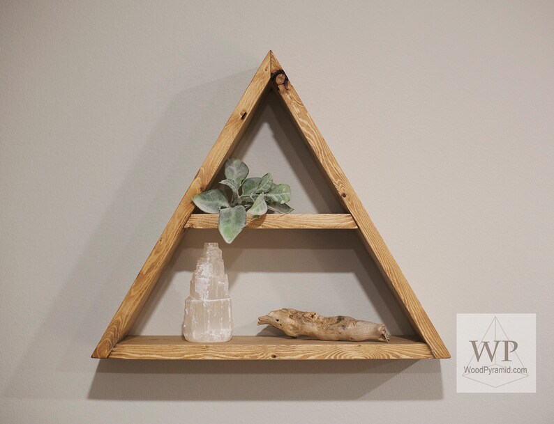 Solid Wood Triangle Shelf 18x 3.2 or Etsy Canada