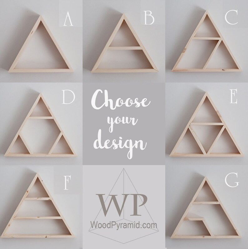 Set of 2 Triangle Shelves 1pc 18x3.5 and 1pc Etsy