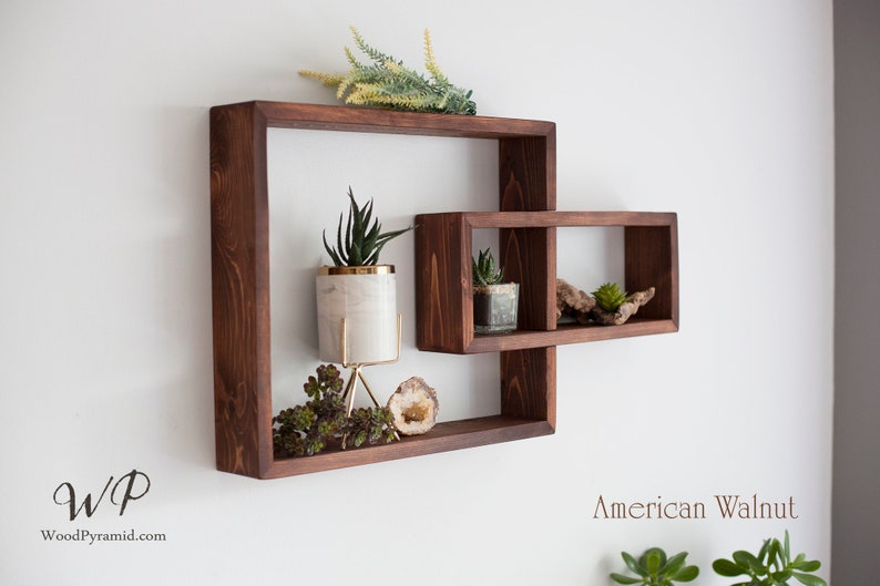 Solid Wood Display Shelf 24.5x 14. Rectangular Etsy
