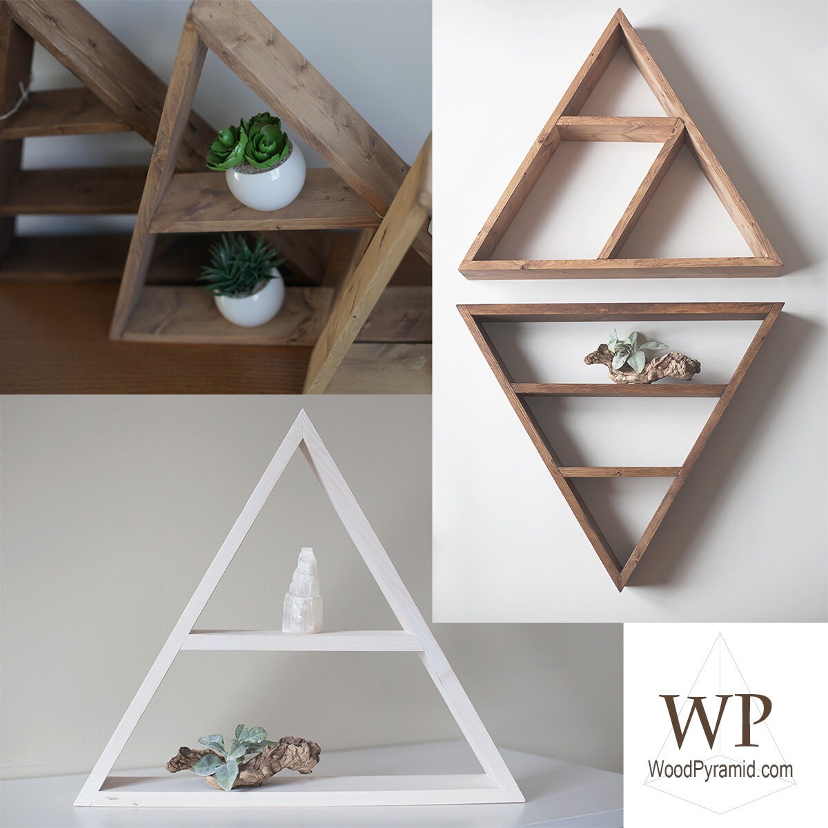 Solid Wood Triangle Shelf 18x 3.2 or Etsy Canada