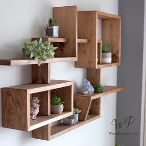 Solid Wood Display Shelf 45x 24x5.square - Etsy