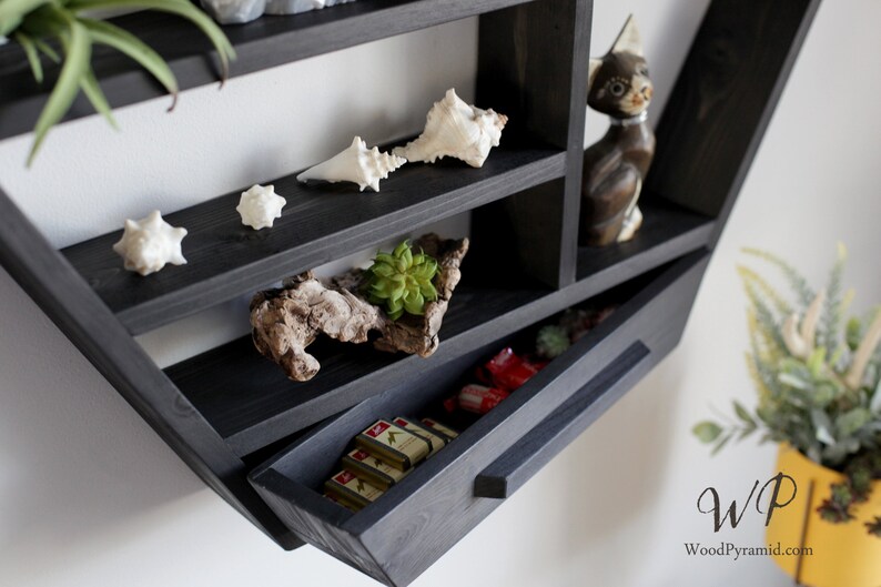 Large Hexagon Shelf 27x23.5. Essential Oil Shelf. Etsy