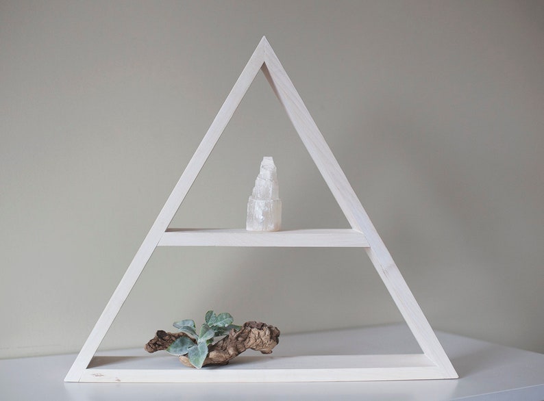 Solid Wood Triangle Shelf 18x 3.2 or Etsy Canada