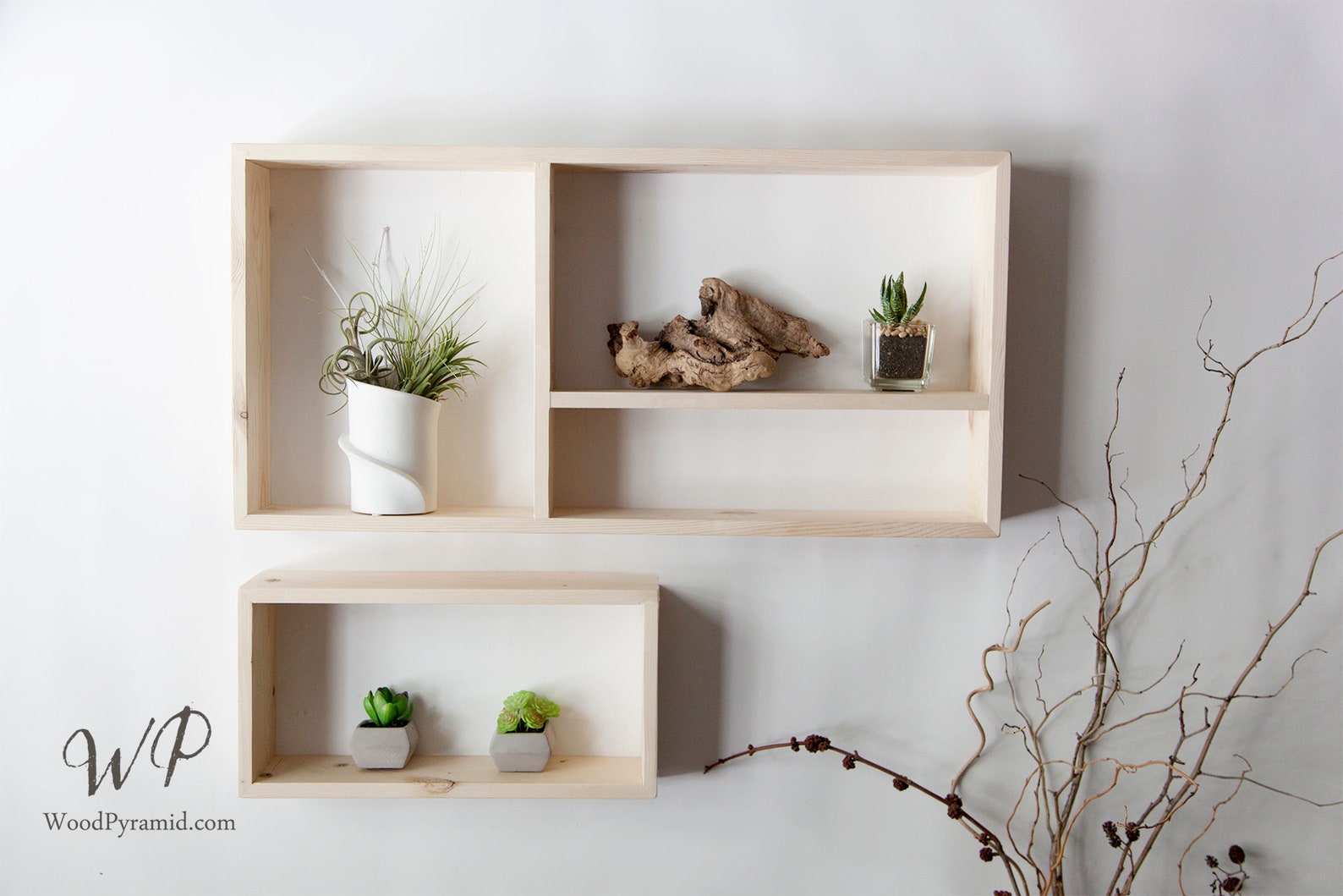 Set of Rectangular Solid Wood Shelves 24x12. Eight Etsy Canada