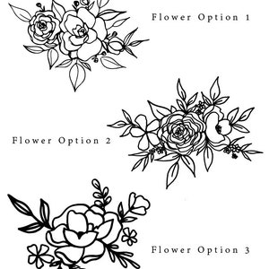 Simple Flower Design mrs Denim Jacket Custom Painted Denim - Etsy