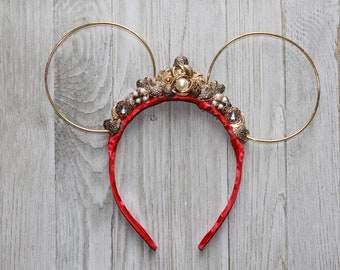 Wire Tiara Mouse Ears, Minnie Mouse Ears, minnie ears, princess minnie ears, unique Mouse ears, headband, tiara, minnie mouse ears headband