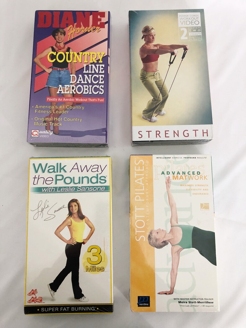 Brand New Huge Lot Exercise Workout VHS Video Tapes Lot of Etsy