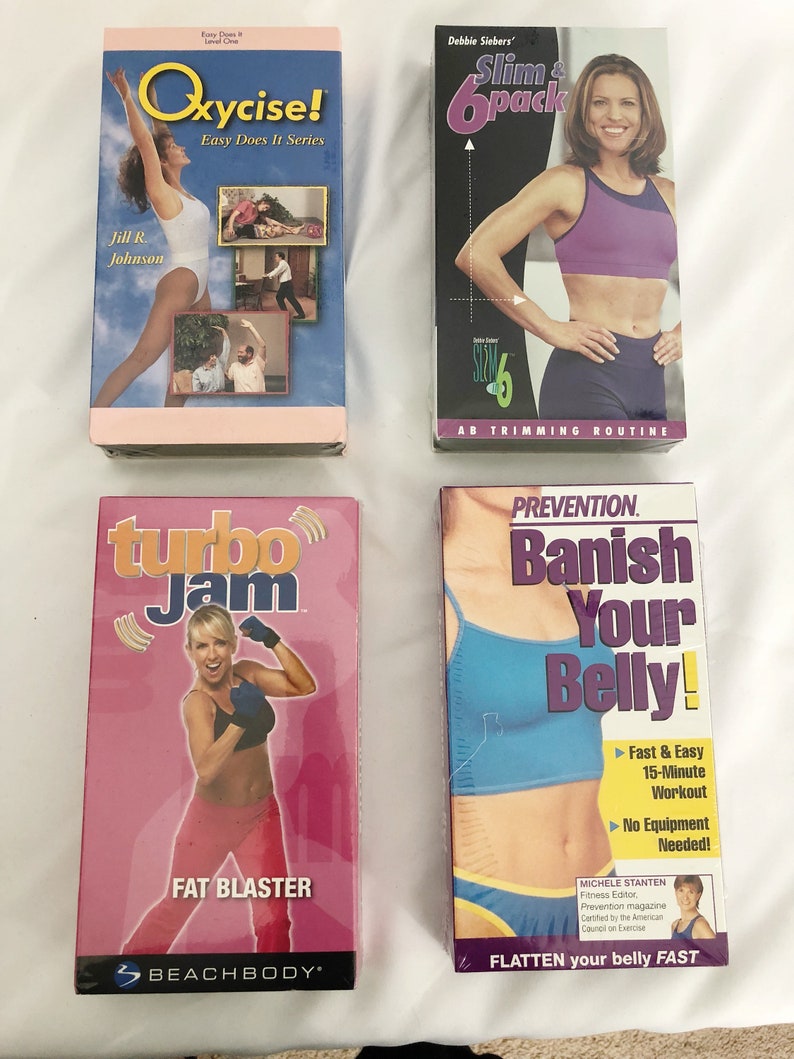 Brand New Huge Lot Exercise Workout VHS Video Tapes Lot of Etsy