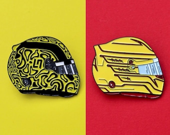 SEGUNDOS - Distintivos de esmalte para capacetes de F1