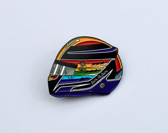 Broche de esmalte do capacete de Lewis Hamilton 2021 | F1 | Orgulho