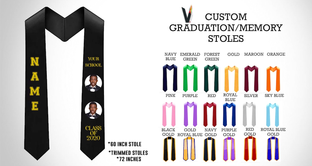 graduation-stole-high-school-graduation-stole-college-etsy