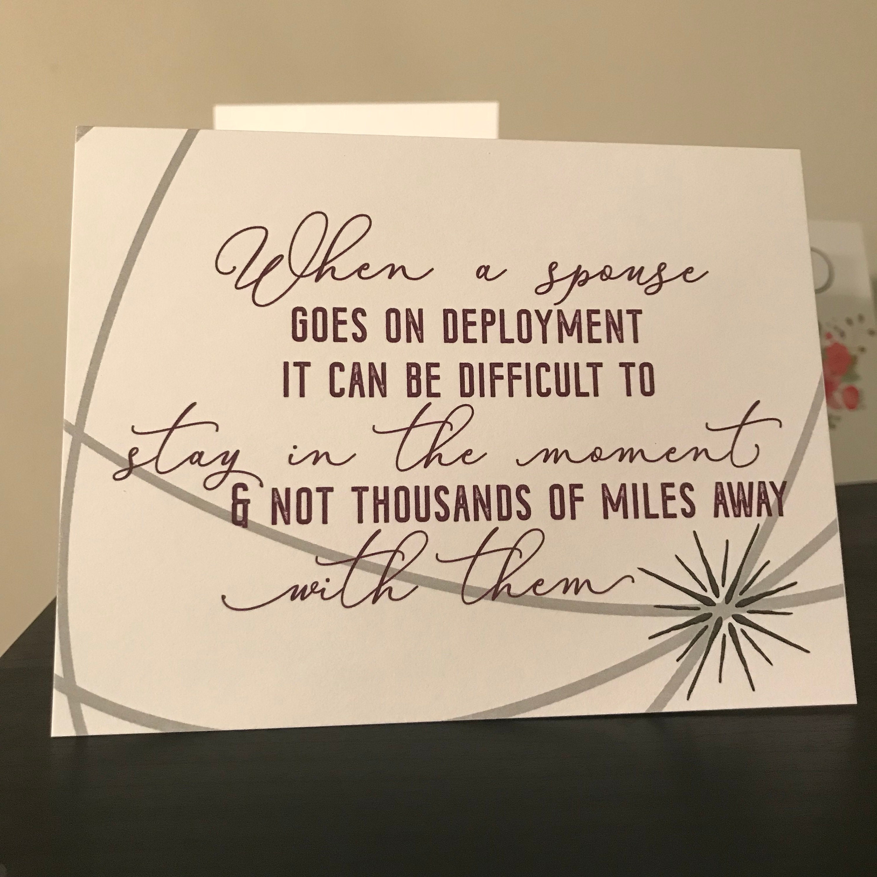 Military Spouse Greeting Card Collection Etsy