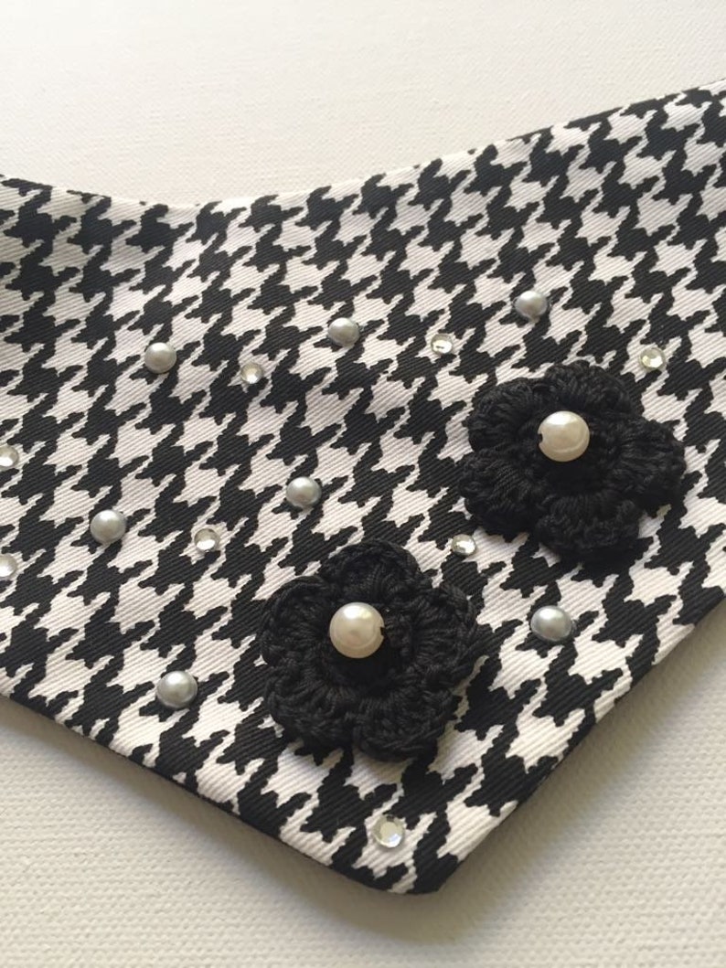 girl/'s best friend diamonds and pearls bandana coco pet bandana Classic girl dog bandana classy pet bandana small dog bandana