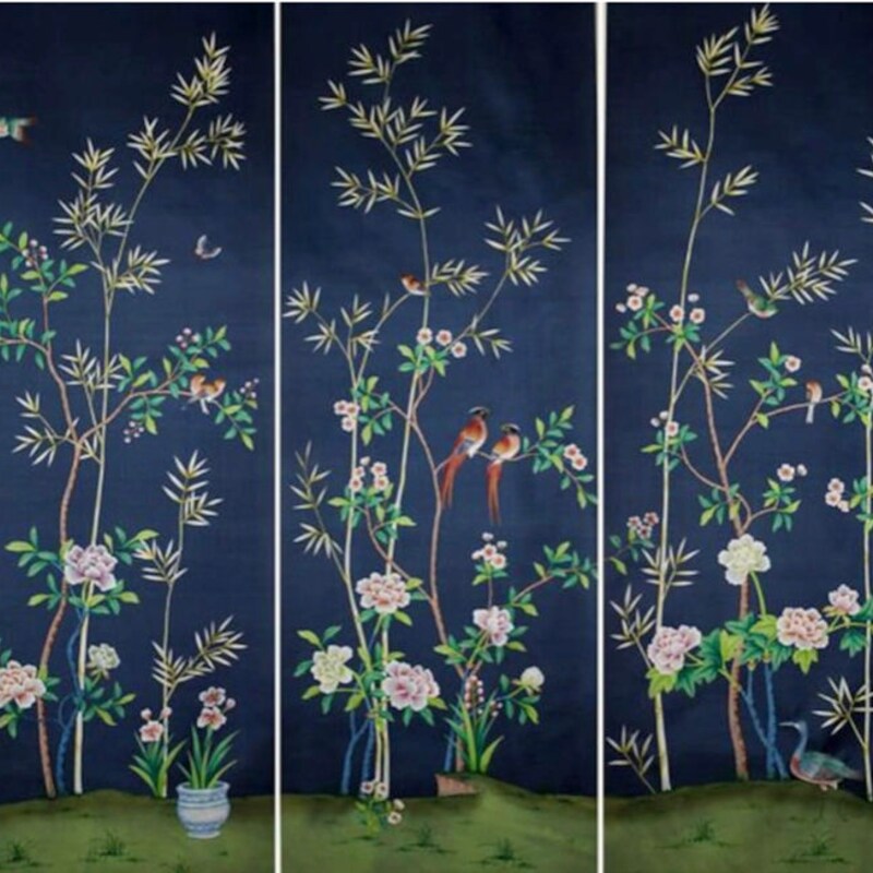 Chinoiserie Wallpaper - Etsy UK