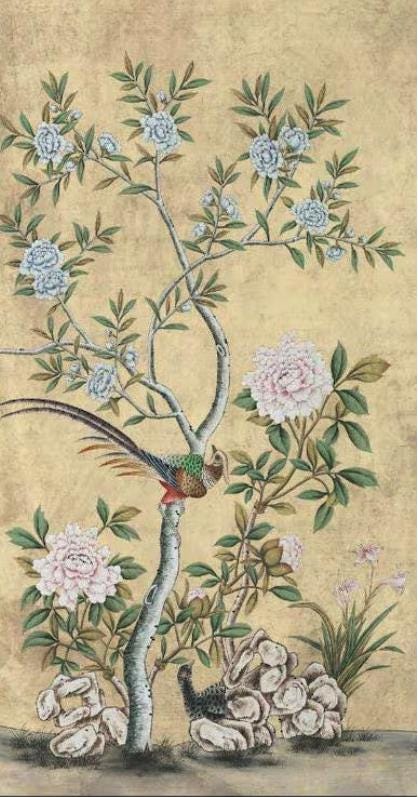 A Set of 18th Century Style Chinoiserie Wall Panels, Vintage , Antique