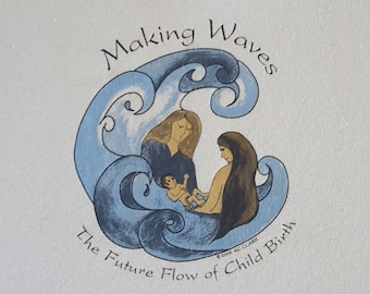 Making Waves Midwife T-shirt [Women's White]